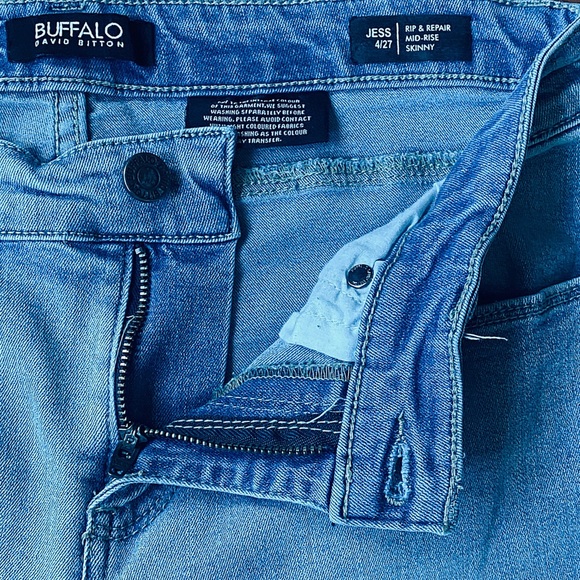 Classic Blue Jeans, Skinny Jeans,Stretch Denim Jeans,Mid Rise Skinny Denim Jeans - Picture 5 of 13